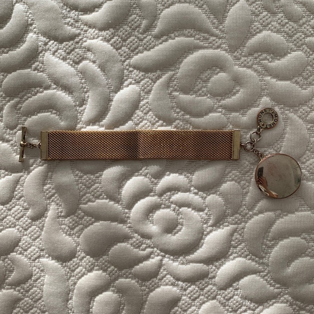 MONET Gold Locket Bracelet